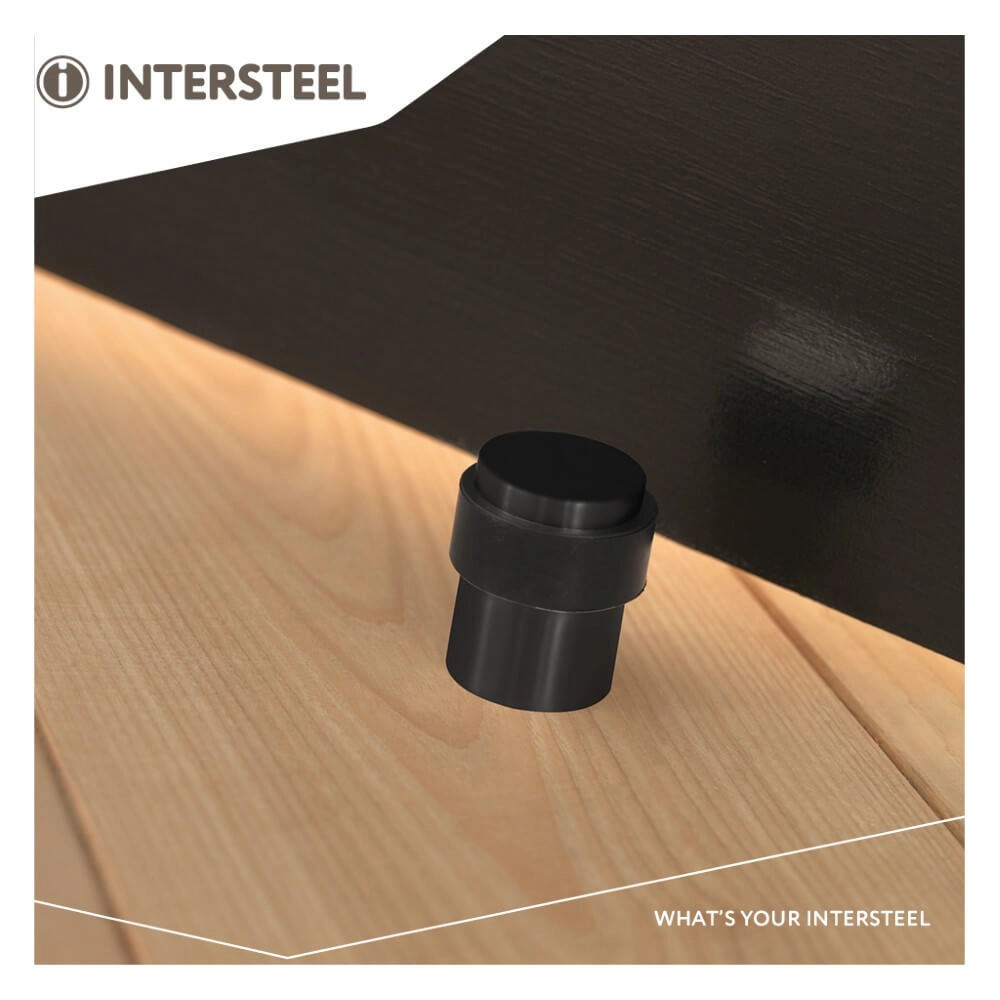 Türstopper Stelo Schwarze Bodenbefestigung Intersteel 8714186502532