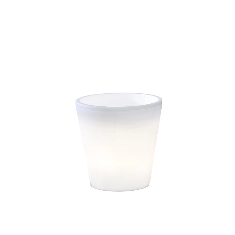 LED Blumentopf Assisi LED 28 cm – 2,5 W – weiß