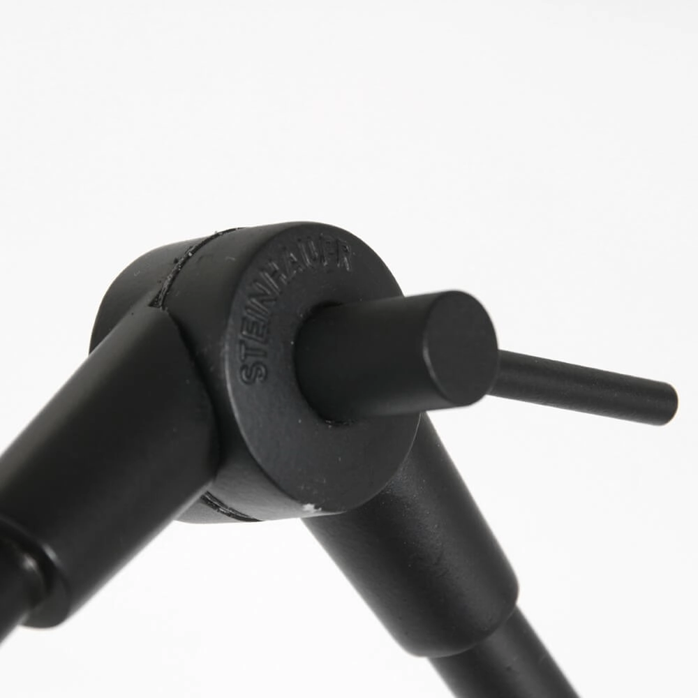 Schwarze Stehlampe Prestige Chic mit blauer Kapuze Steinhauer 8712746147278