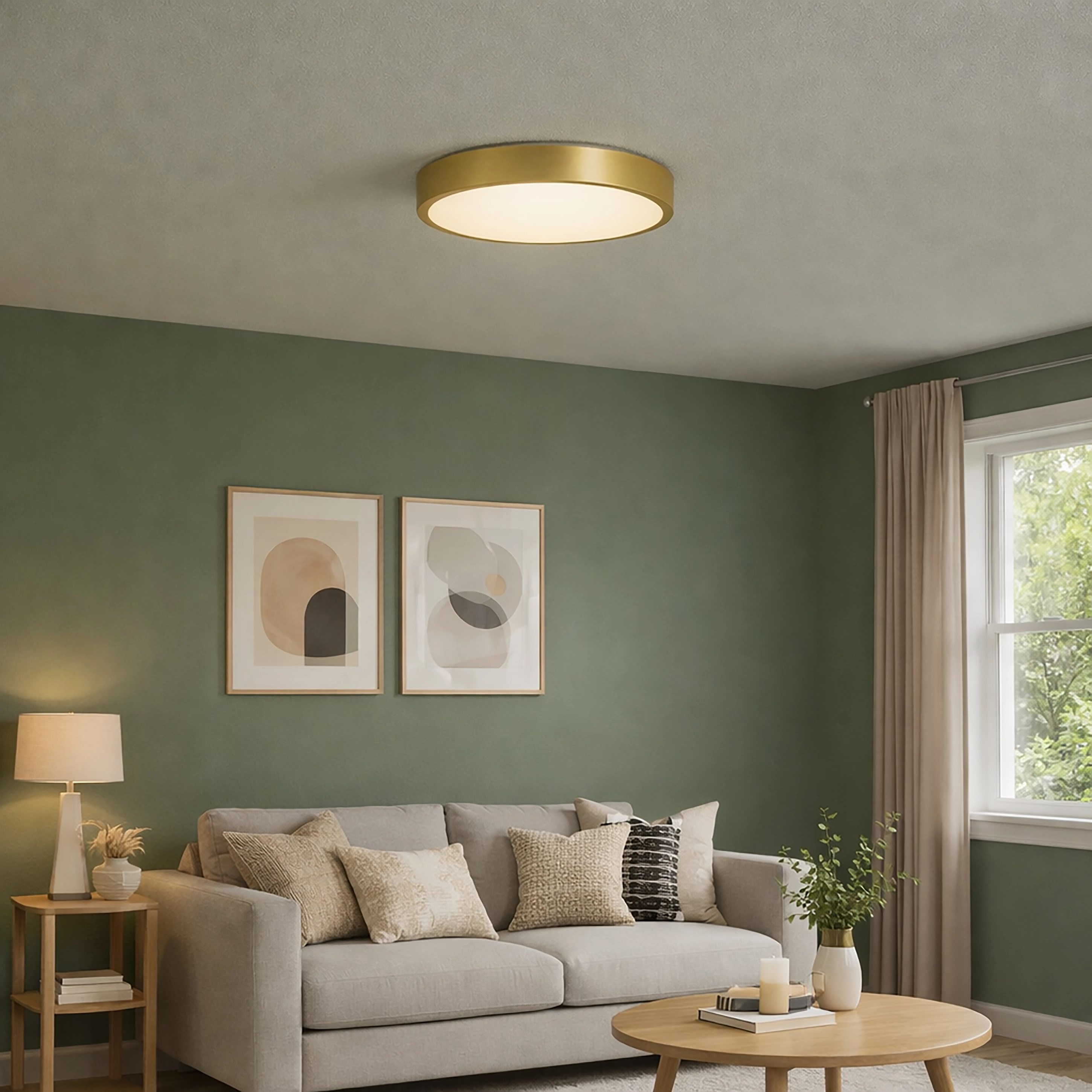 Deckenlicht Grace Ø 30cm Gold Lyora 5053423315881