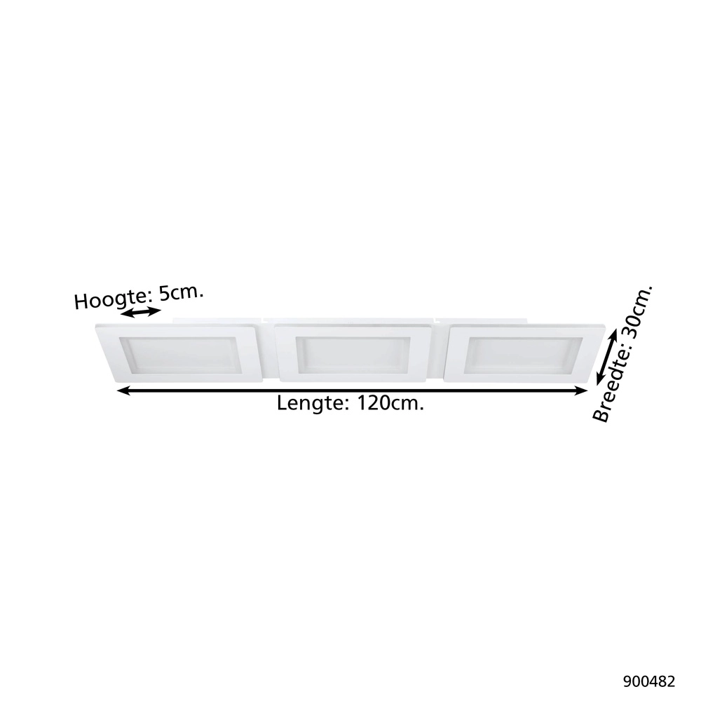 LED-Deckenlicht Padrogiano-Z Zigbee – 120x30 cm Eglo 9008606244171
