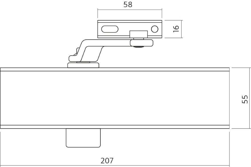 Türschließer Closura mit Scherenarm DR 120 Edelstahl Intersteel 8714186391358