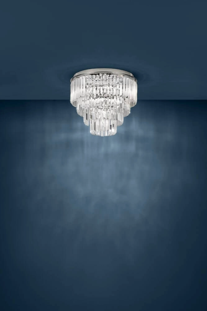 Einfache Deckenleuchte mit Kristall Agrigento Ø 50cm Stars of Light 9002759395698