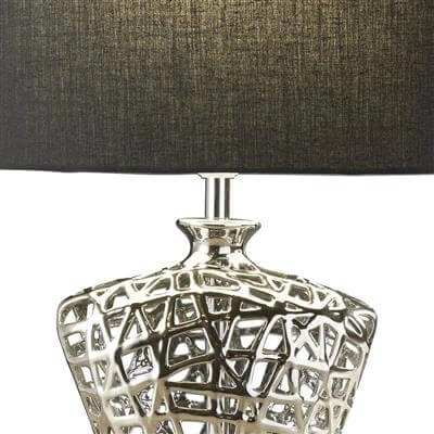 Tischlampe Network Chrom mit Schwarz Searchlight 5053423085197