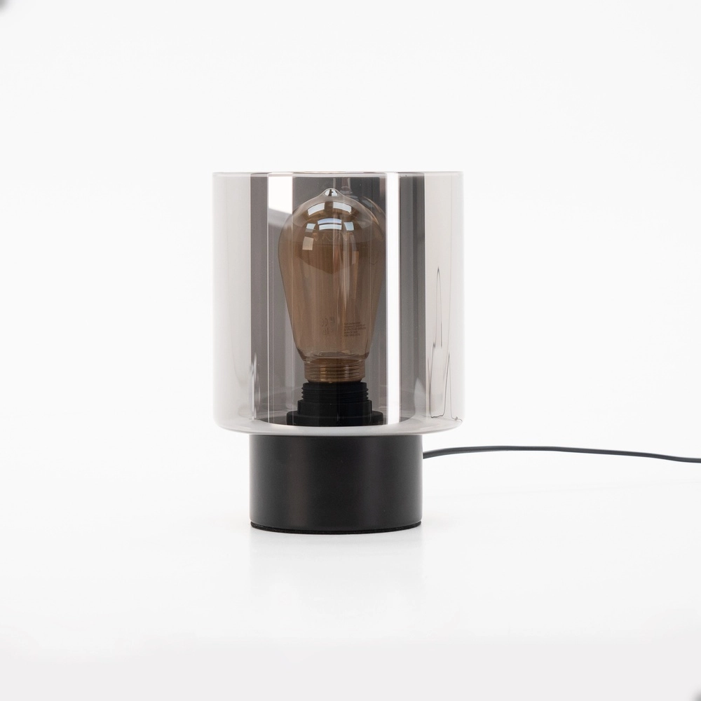 Tischlampe Gorosiba mit Rauchglas Eglo 9002759339845