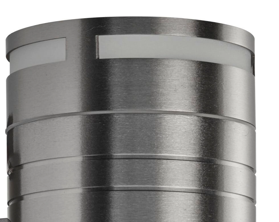Wandstrahler aus Edelstahl Splot Up - Down 2x3w Searchlight 5053423076614