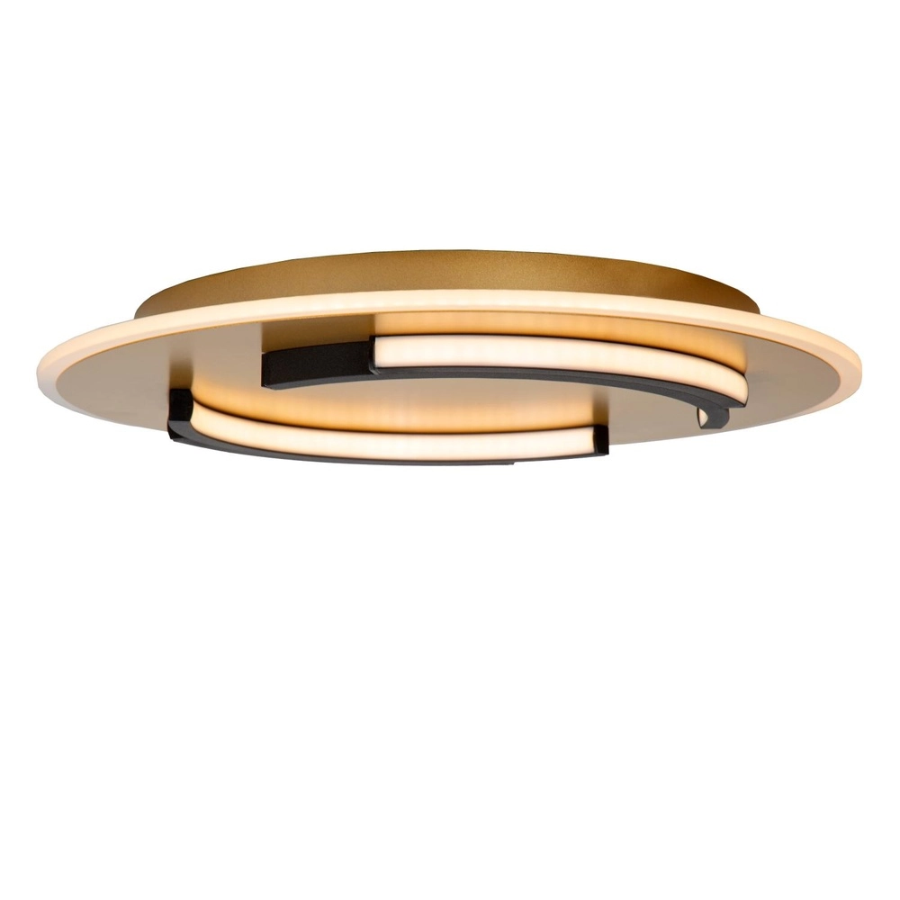 Design-Deckenlicht Andreas Ø 39,6cm - 30W schwarz mit Gold Lucide 5411212441744