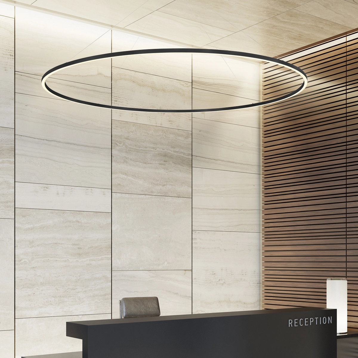 Design-Pendellampe Compass Ø 200cm schwarz Lyora 5053423308074