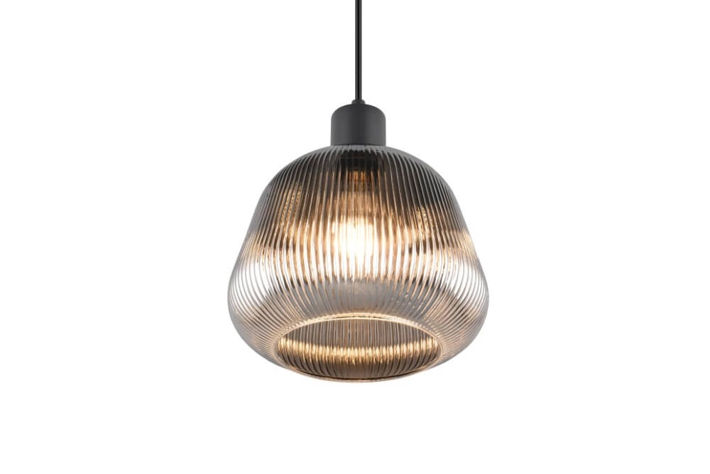 Hängelampe Tarifa mit geripptem Glas Trio 4017807615791