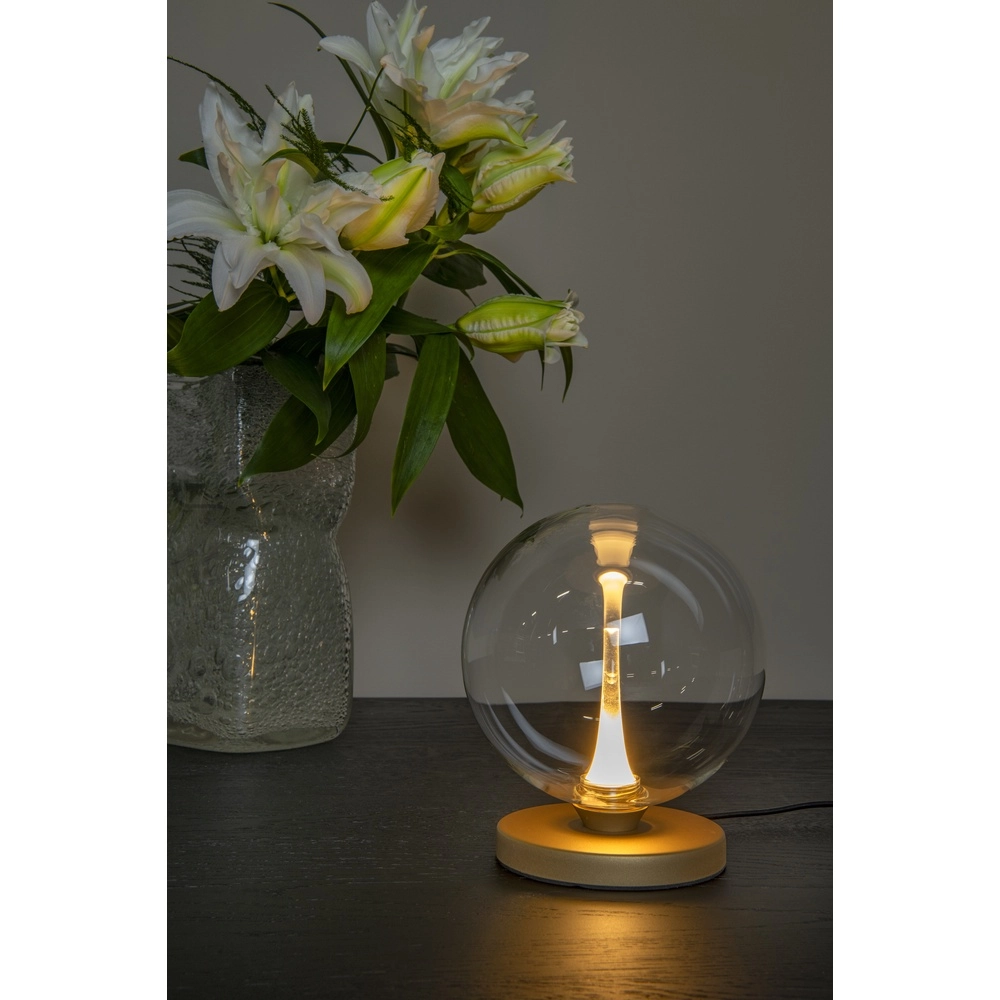 Design LED-Tischlampe Gisela klar – 1x Ø 16 cm Premium by Lucide 5411212134868