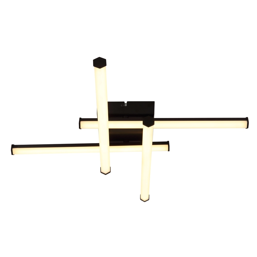 Moderne Deckenlampe Kirina 50 cm schwarzes Quadrat Globo 9007371515233
