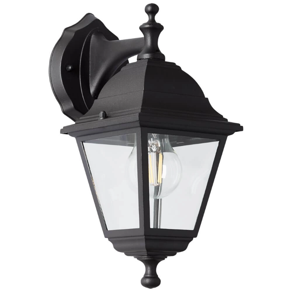 Schwarze Wandlampe Nissie runter Brilliant 4004353356520