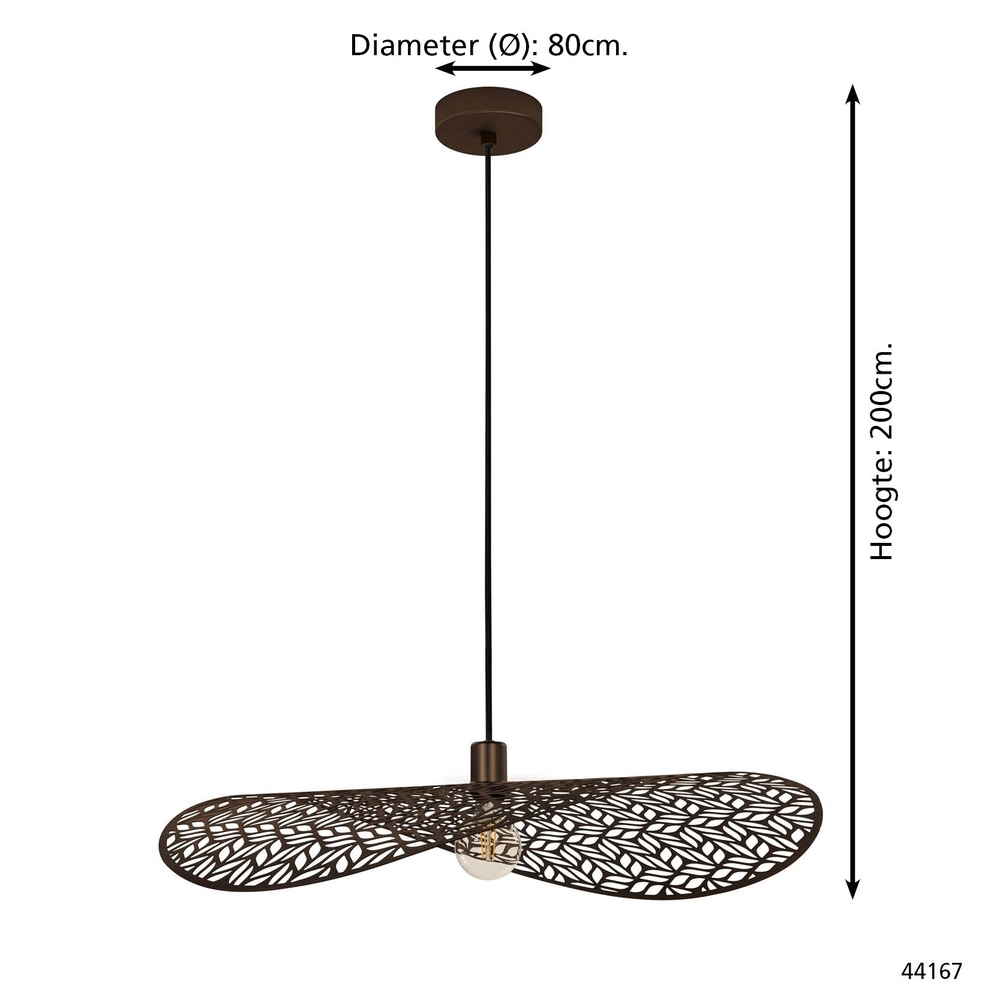 Pendelleuchte Swaby Ø 80cm Eglo 9008606359851