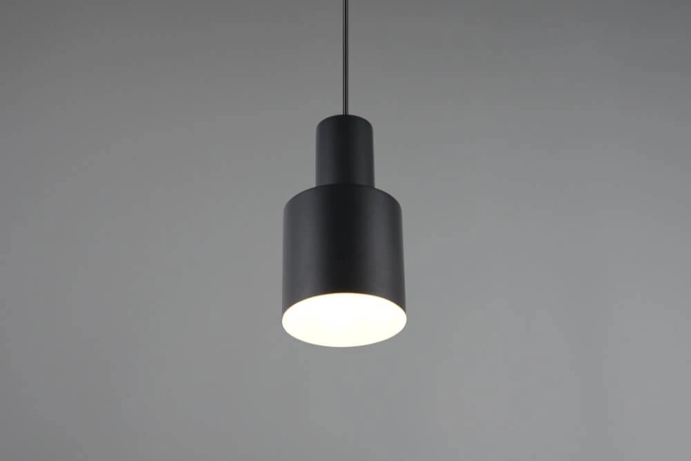 Schwarzes Pendel Agudo Ø 12cm Trio 4017807613773