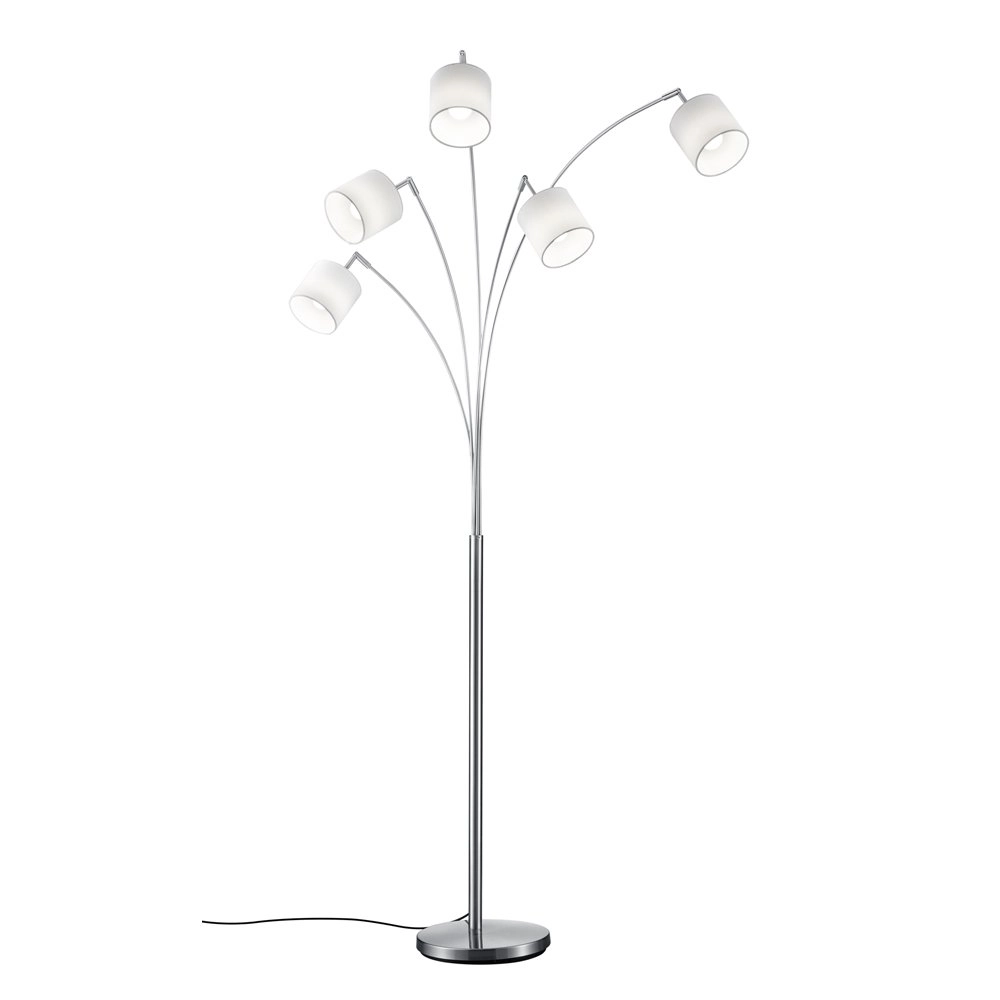 Tischlampe Lampenschirm Tommy 5-leichter grau