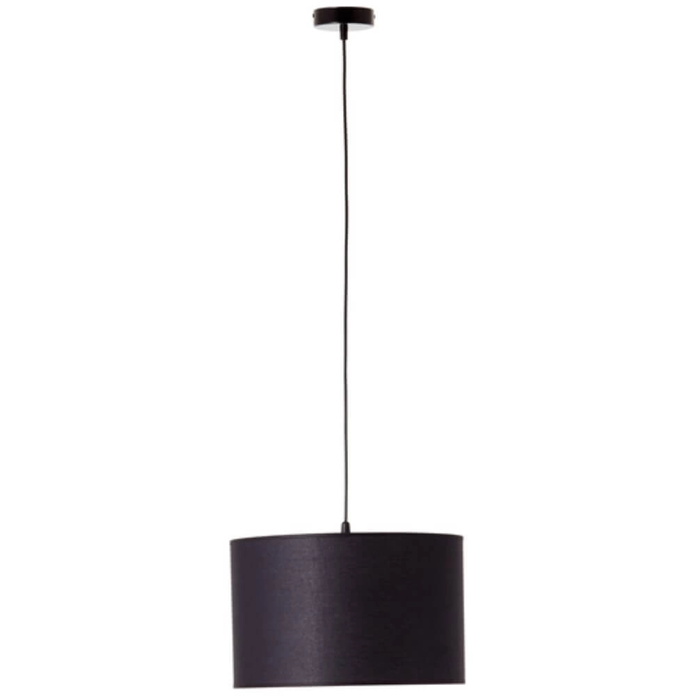 Hängelampe aus Stoff Esher Ø 38cm schwarz Brilliant 4004353405501