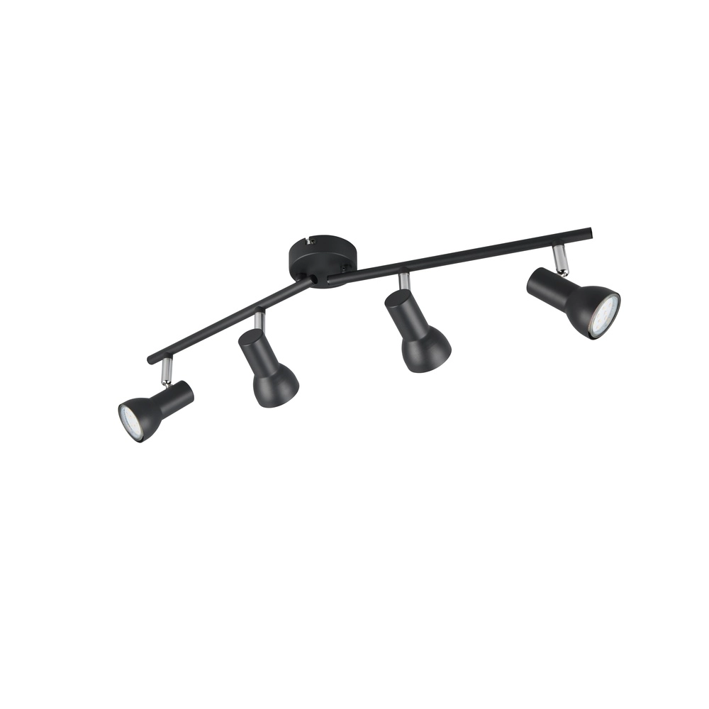 Deckenlampe Cantar schwarz 4-flammig Trio 4017807615944