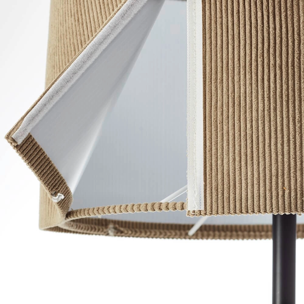 Designer-Stehleuchte Tony grau Ø 35cm Brilliant 4004353446252