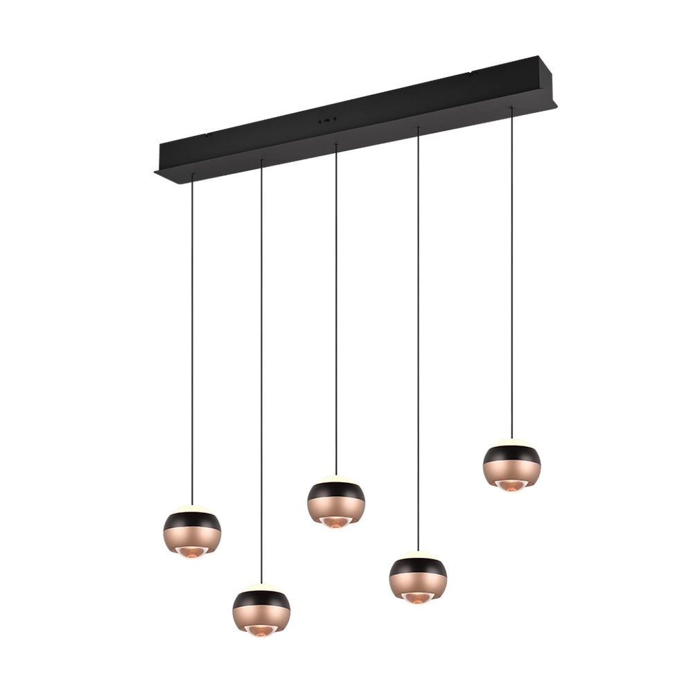 Design-Pendellampe Orbit 5-Licht-Geraden