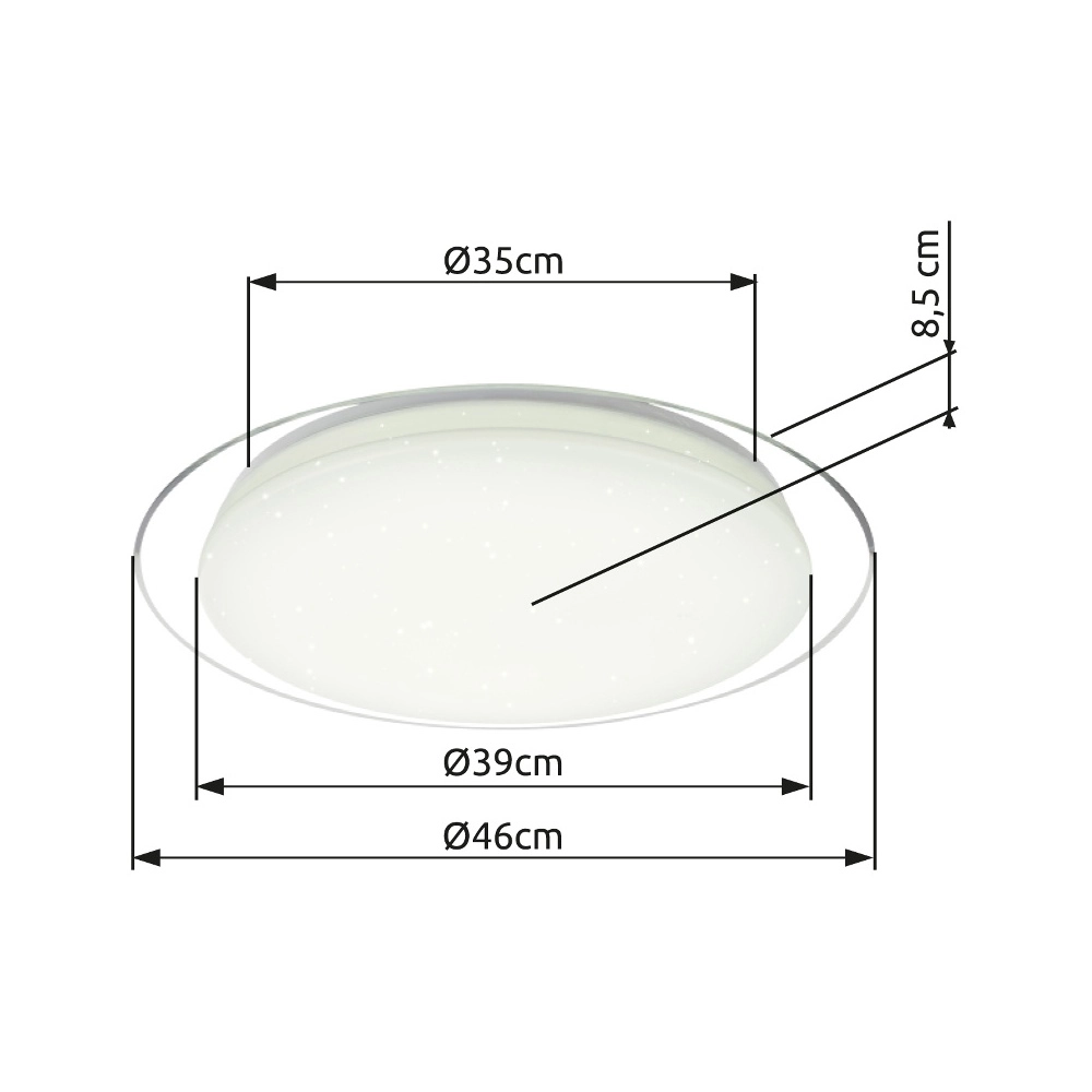 Deckenlicht Optima Weiß Globo 9007371348466