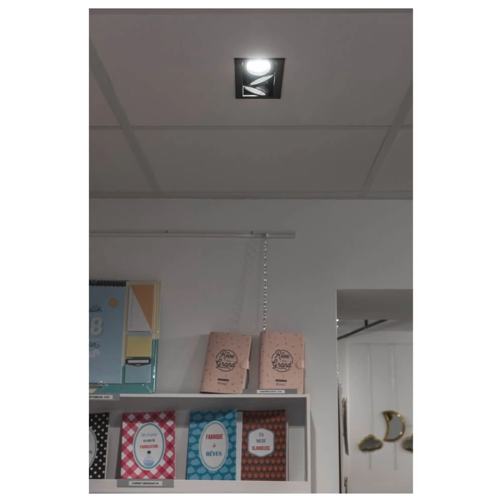 Quadratischer LED-Einbaustrahler Kadux Triple 3x LED - schwarz - 3000K SLV 4024163278867