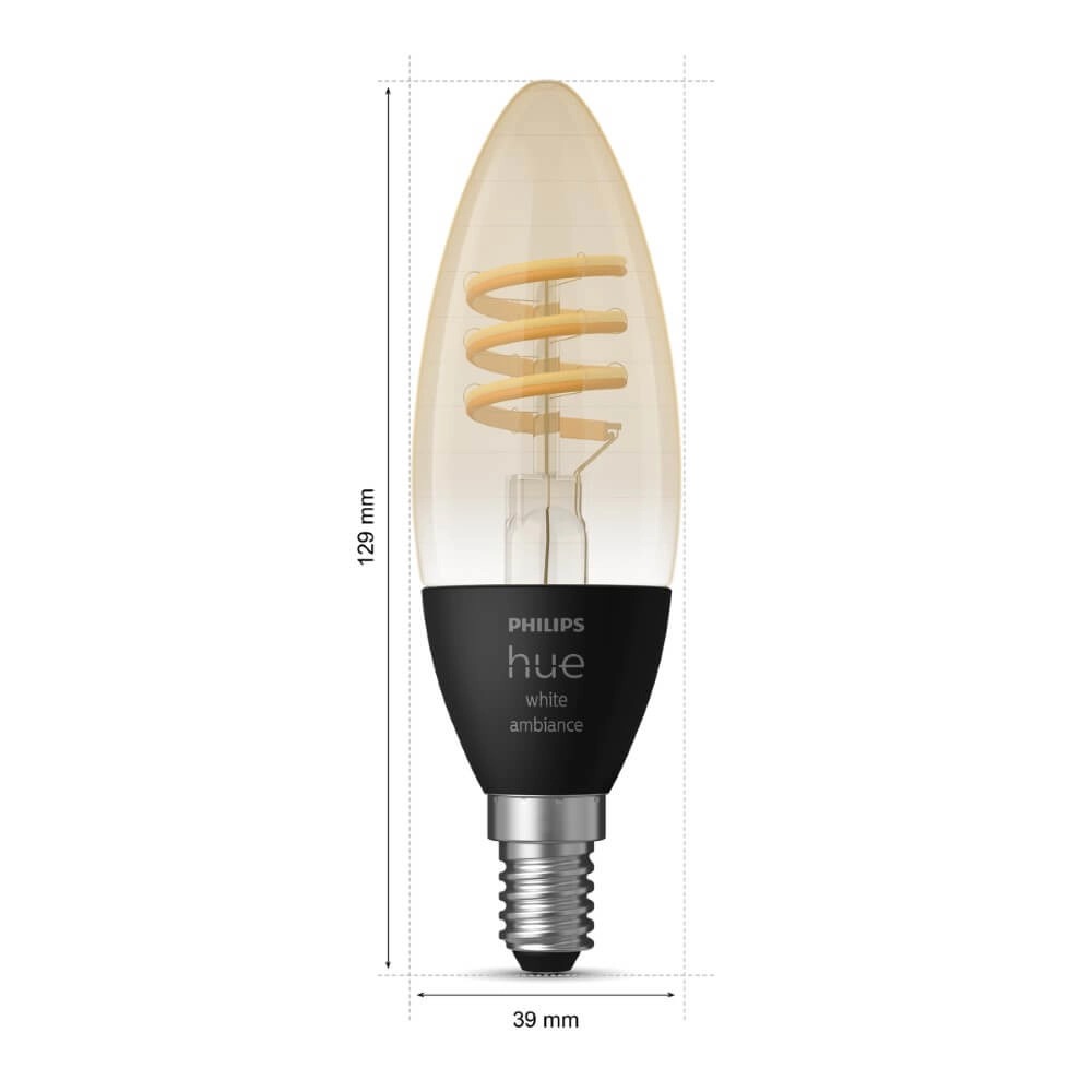 Hue - E14 - 4,6W - White Ambiance 2er-Set Philips 8719514411869