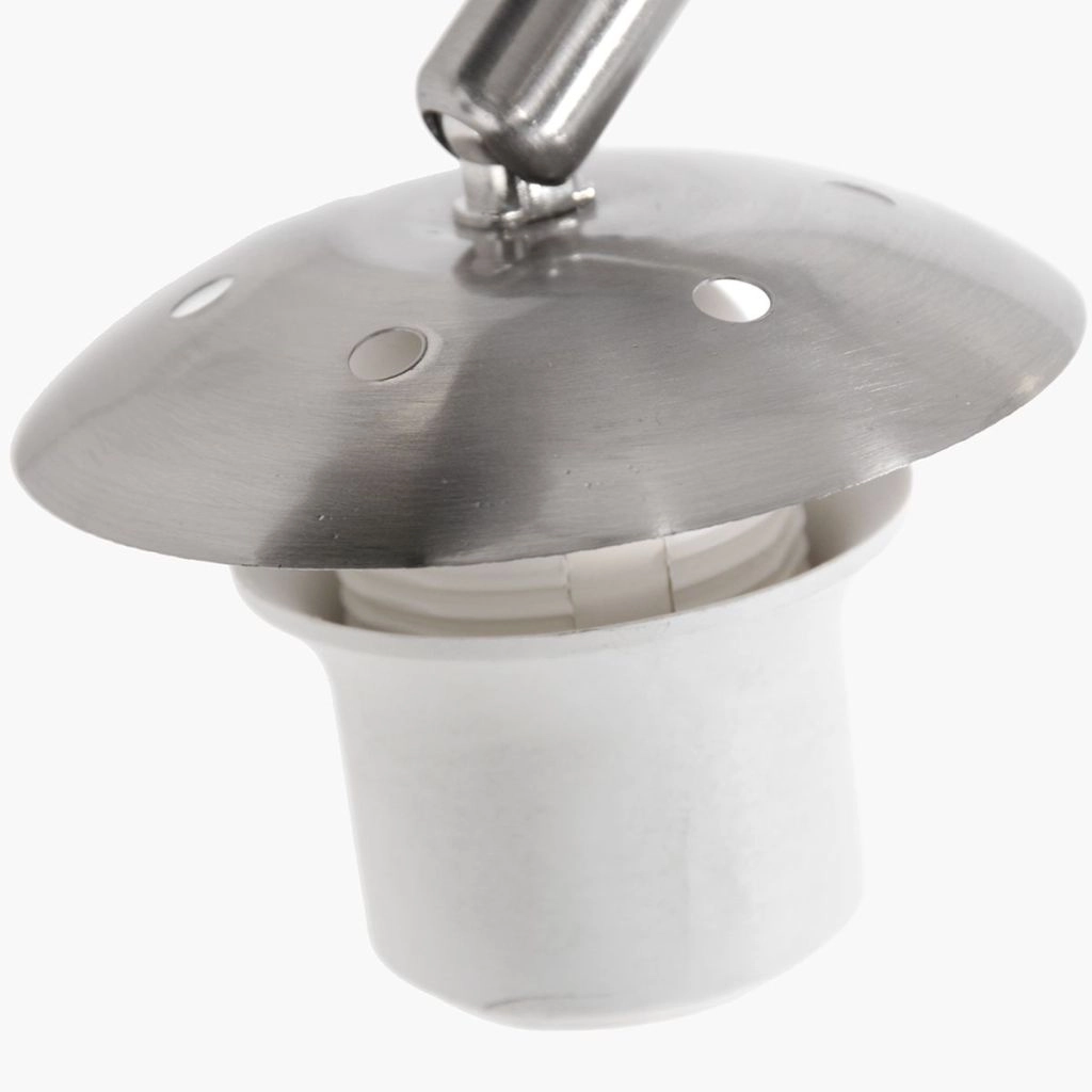 Lichtbogenlampe Vela Lino mit schwarzem Farbton Ø60 cm Steinhauer 8712746183535