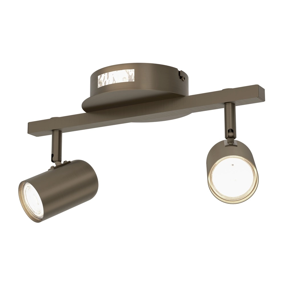 Oberflächenmontierter Spot Montemurro 2-helle dunkle Bronze