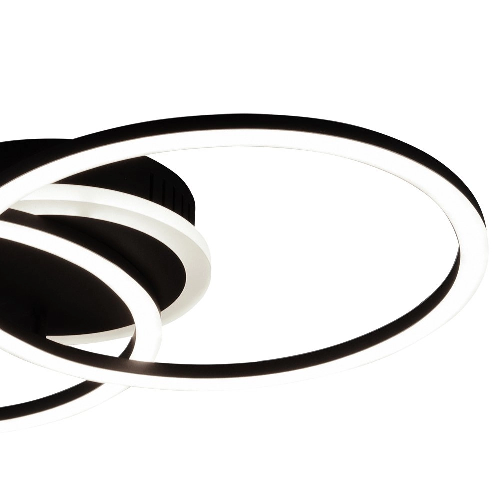 Schwarze Deckenlampe Venida Trio 4017807445053