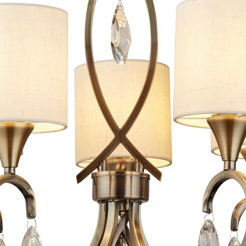 Klassische Hängelampe Alberto 5-flammige antike Bronze Searchlight 5053423097749