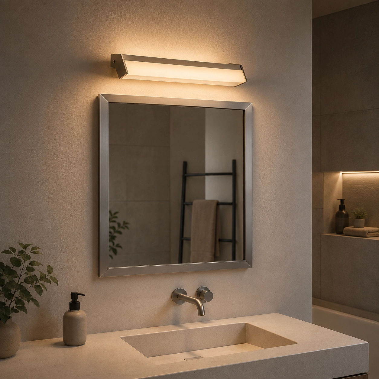 Wandlampe Mirror Für oberhalb des Spiegels