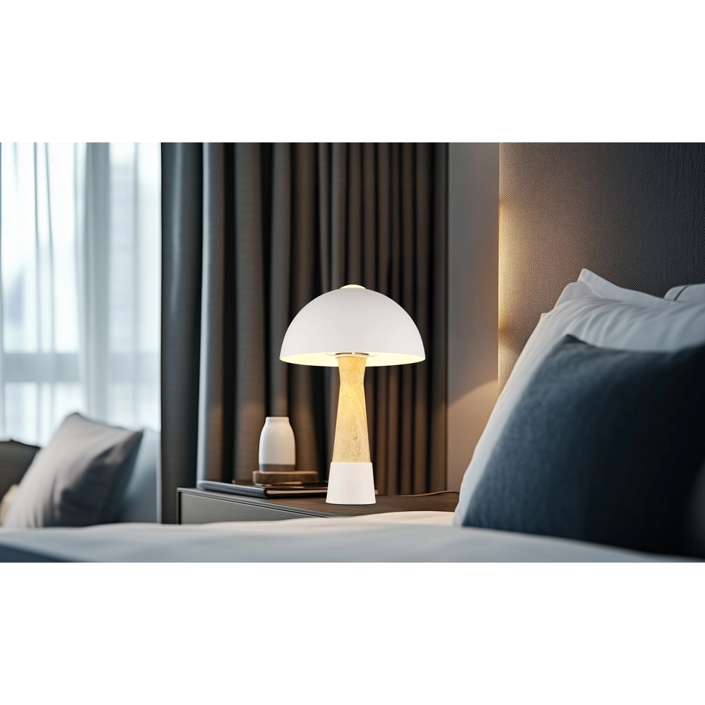 Einzigartige Tischlampe Paulin Sandbraun Globo 9007371566709