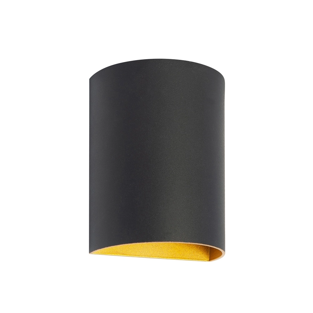 Design-Aufbaustrahler Hera Rundes Schwarz mit Gold