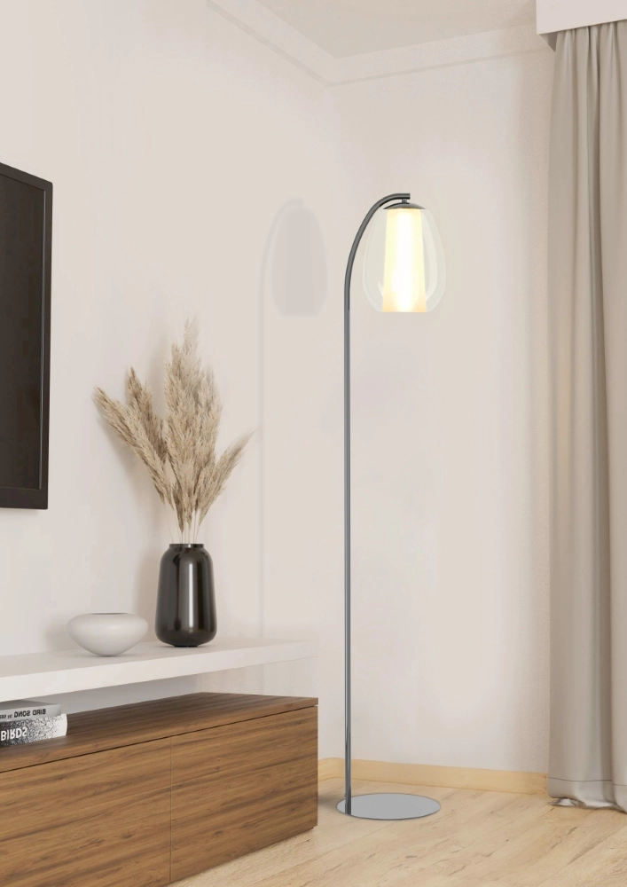 Design-Stehlampe Menorca grau Stars of Light 9008606360024