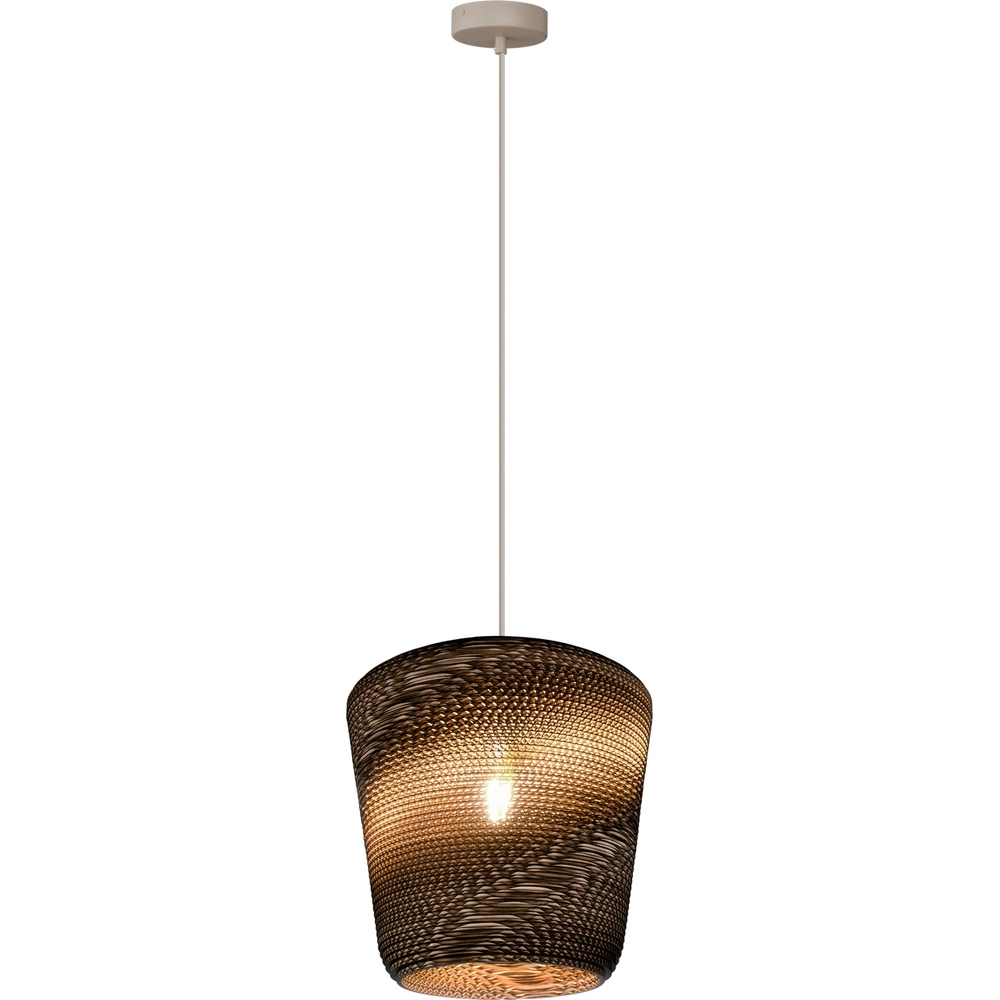 Sand-Pendellampe Carta Moody Ø 34cm Think Paper Shade