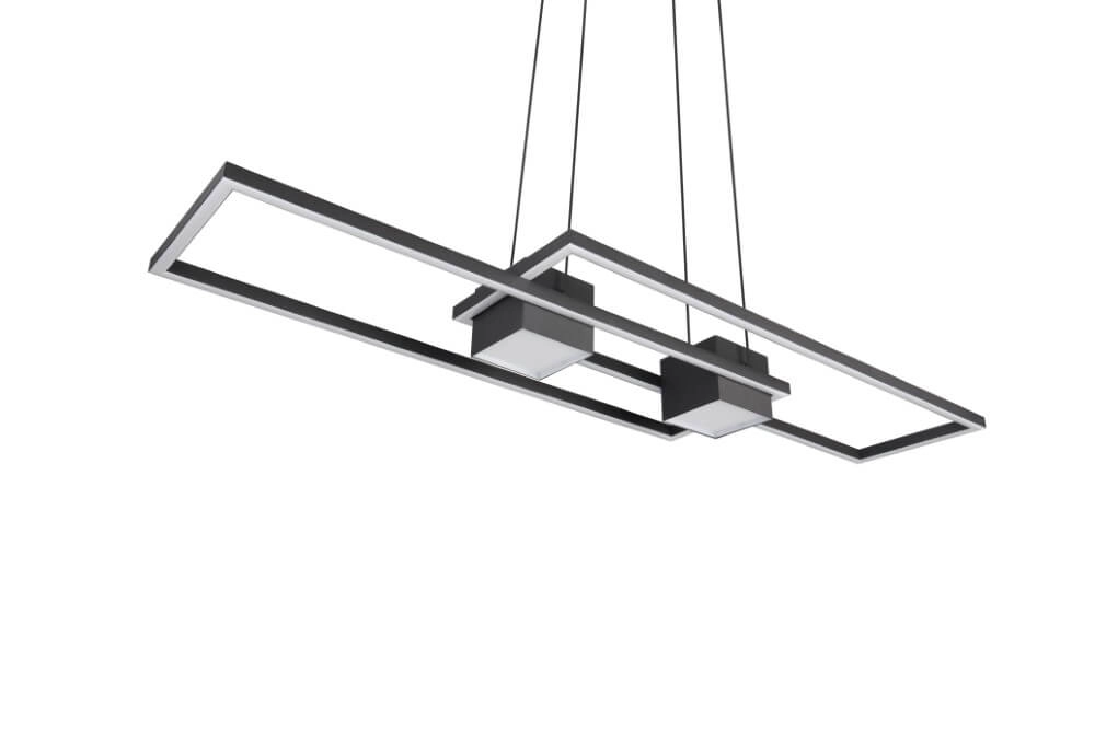 LED-Hängelampe Büro Albany Schwarz Trio 4017807610345