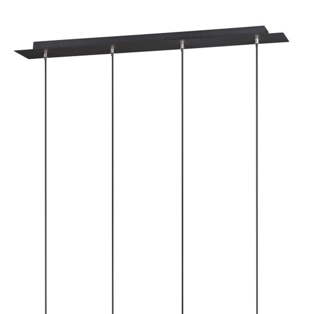 Pendelleuchte Marley 4-leichter Matt Black Trio 4017807408768