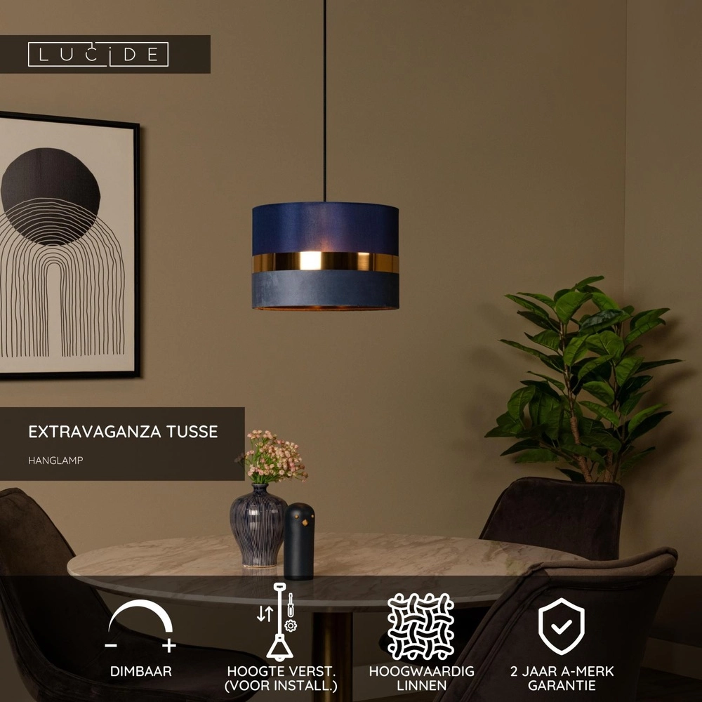 Design-Pendellampe Extravaganza Tusse Blau Lucide 5411212105622