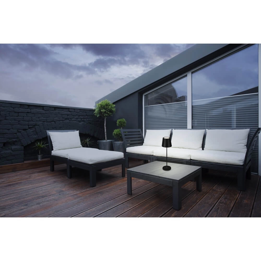 Schwarze Tischleuchte Cabozo Wiederaufladbar Eglo 9002759757946