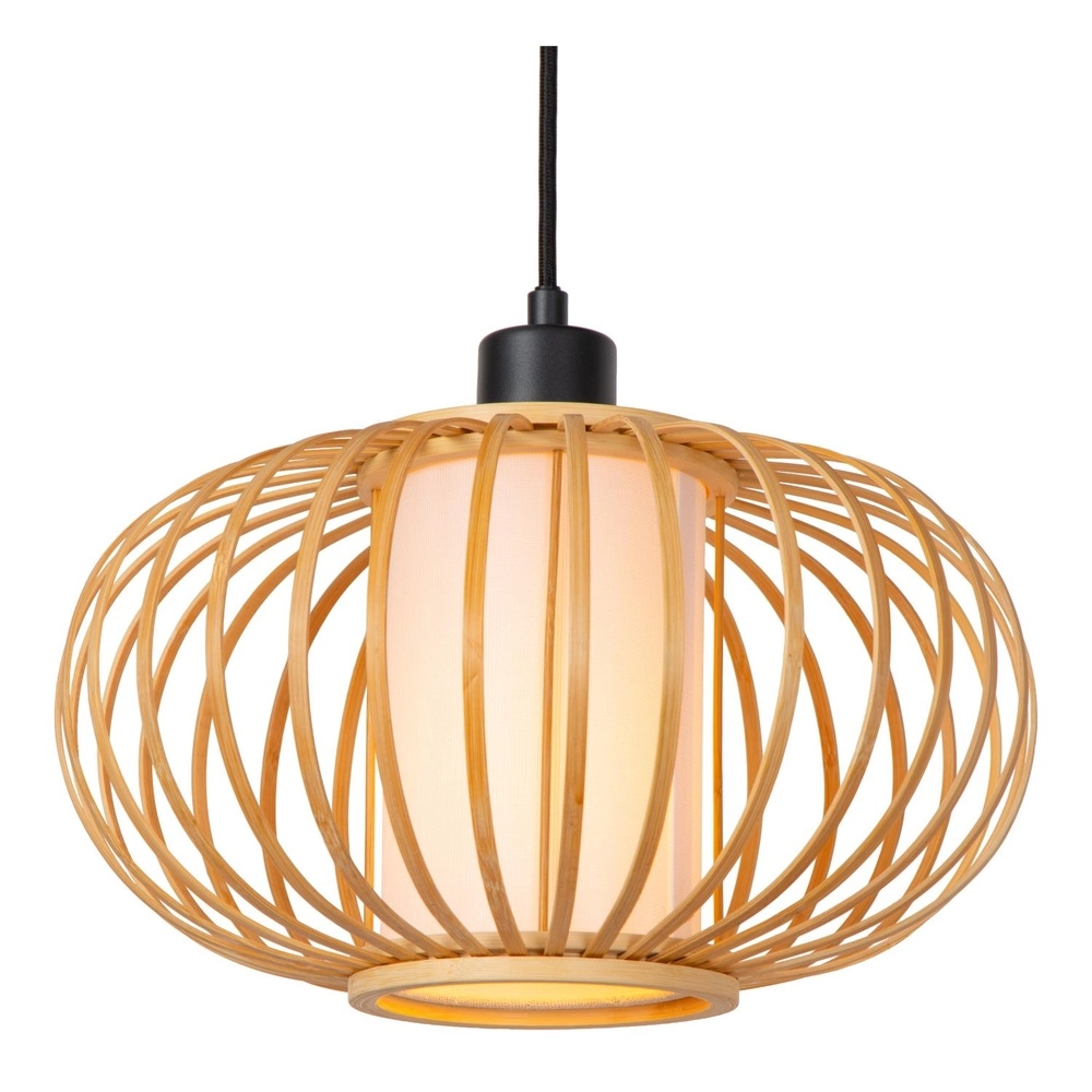 Pendellampe Thuline Holzoptik 3-Licht Lucide 5411212051806