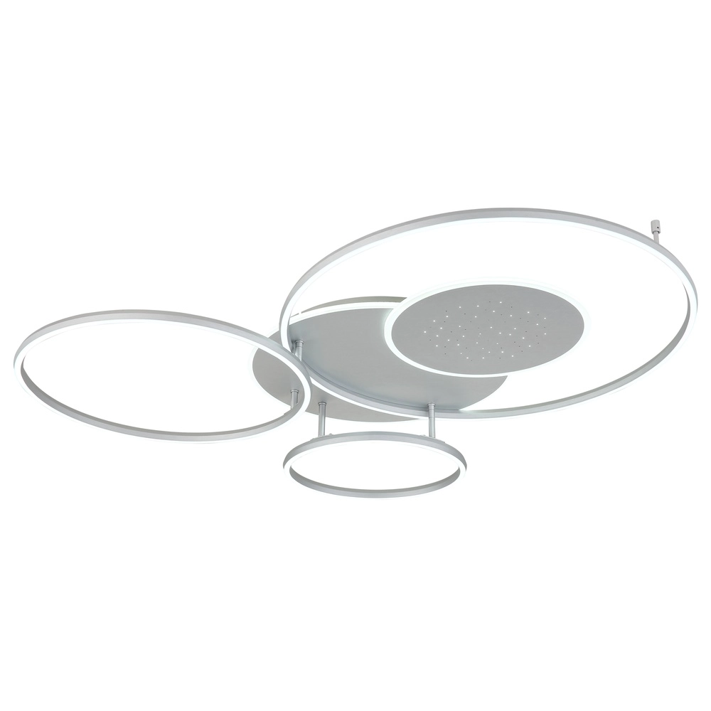 Silbergraue Deckenlampe Johnson Moderne Zeit Globo 9007371580552