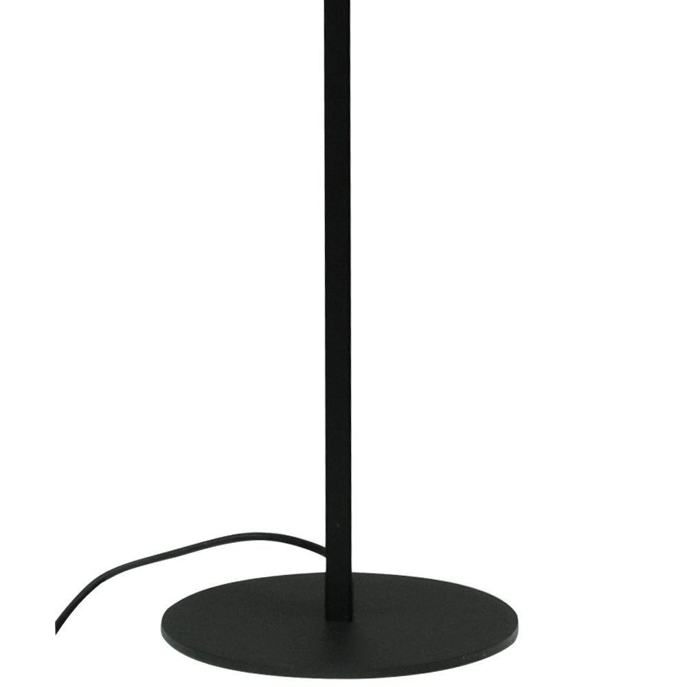 Stehleuchte schwarz Quinto Smoke mit rauchgestreiftem Glas Masterlight 8718121216485