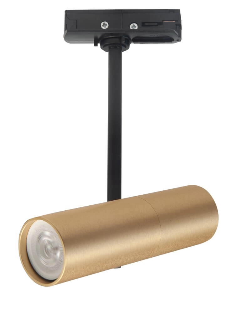 1-Phasen-Gold mit schwarzem Schienenspot Trend Mini-GU10
