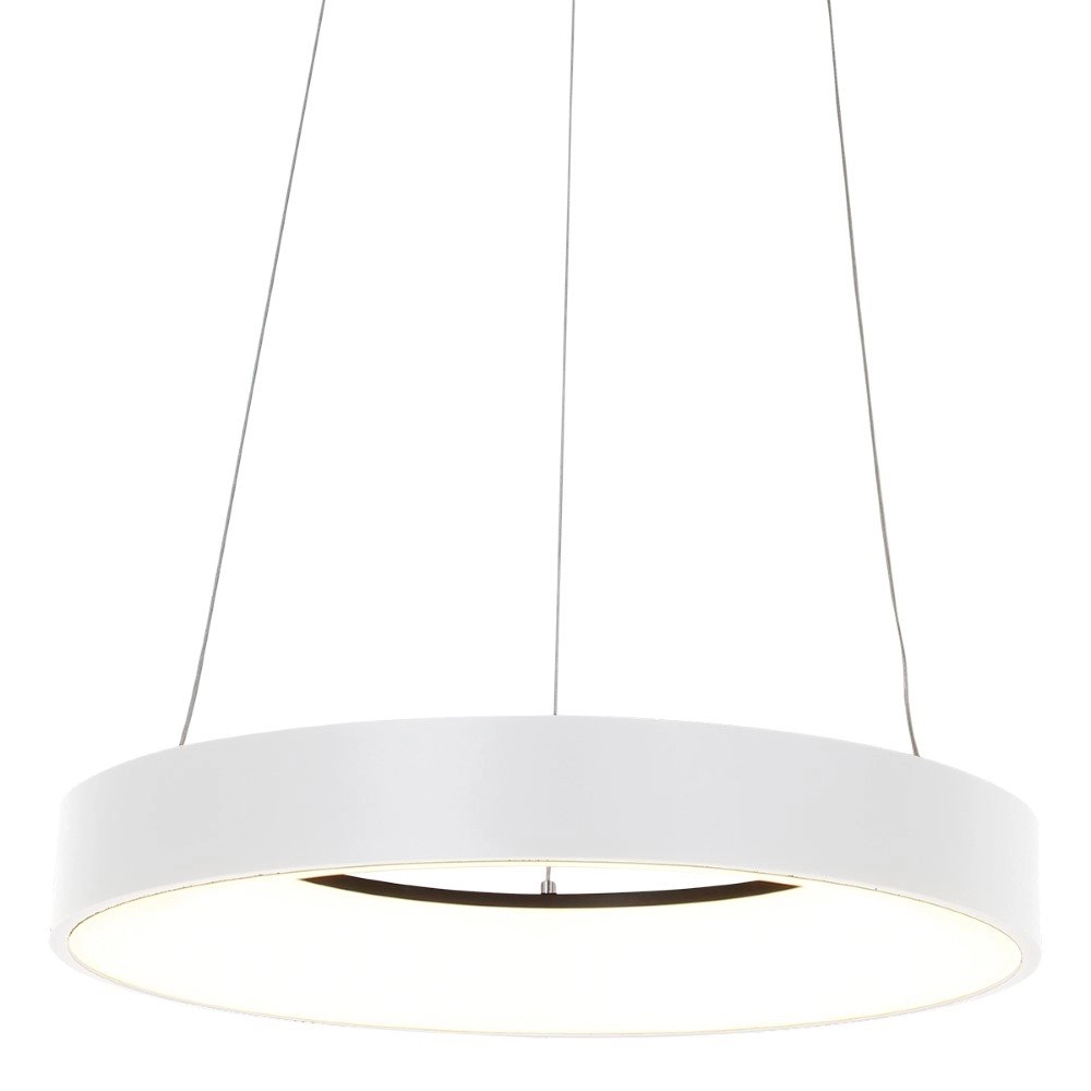 LED Hängelampe Ringlede Ø 48 cm weiß