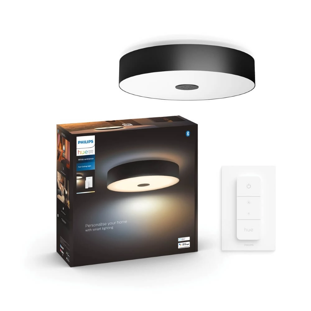 Deckenleuchte Hue Fair - White Ambiance Ø 44,4cm schwarz Philips 8719514341258