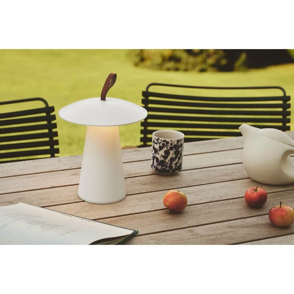 Design-Tischleuchte Ara To-Go Wiederaufladbar Weiß Nordlux 5704924016912
