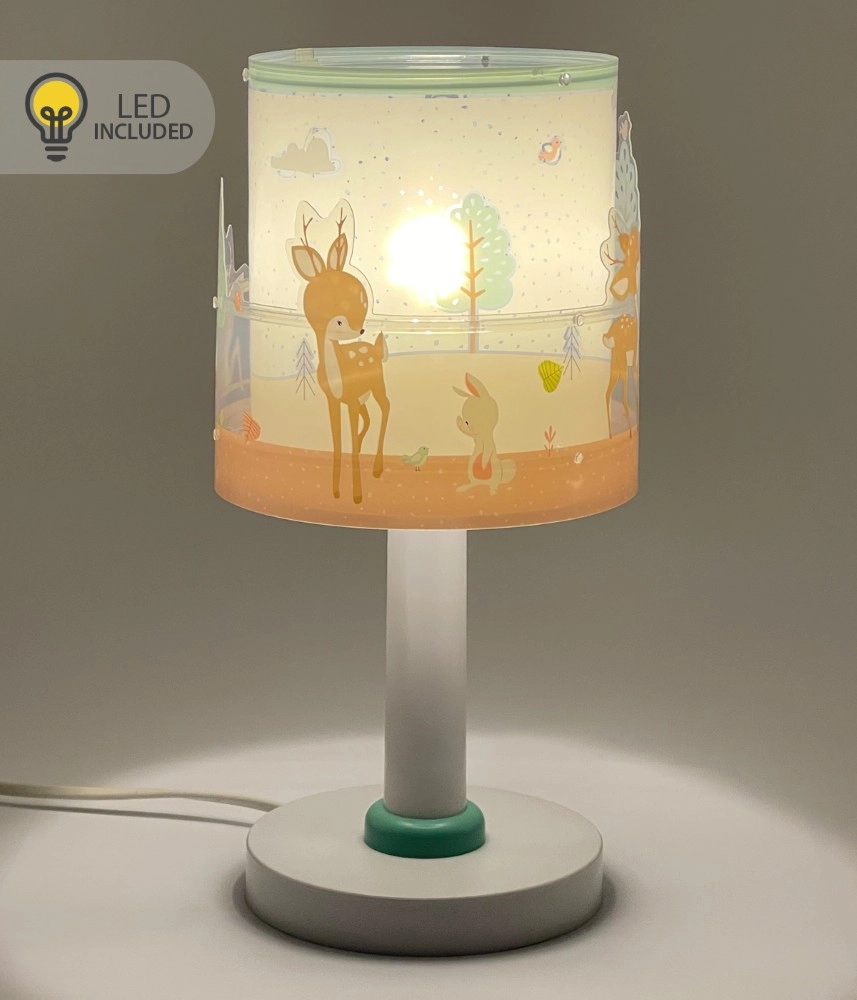 Tischleuchte für Kinderzimmer Loving Deer weiß Dalber 8420406002323