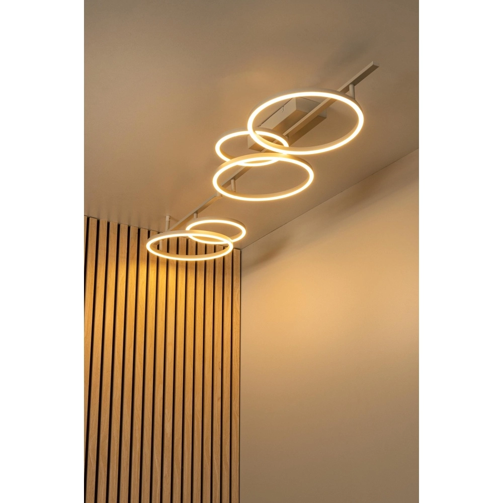 Moderne Deckenlampe Nicola Sandbraune Ecke Lucide 5411212531193