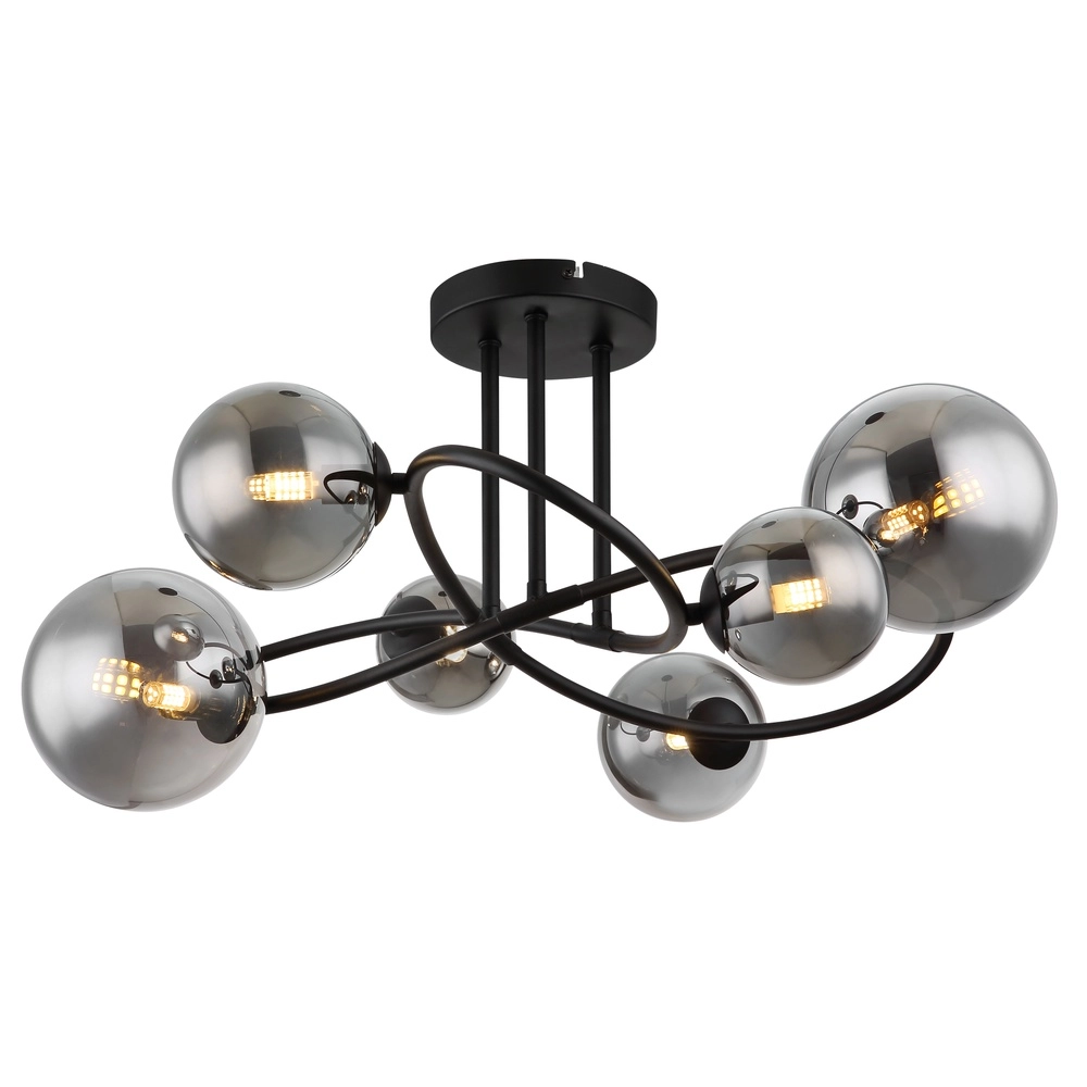 Schwarze Deckenlampe Riha Konstruktion