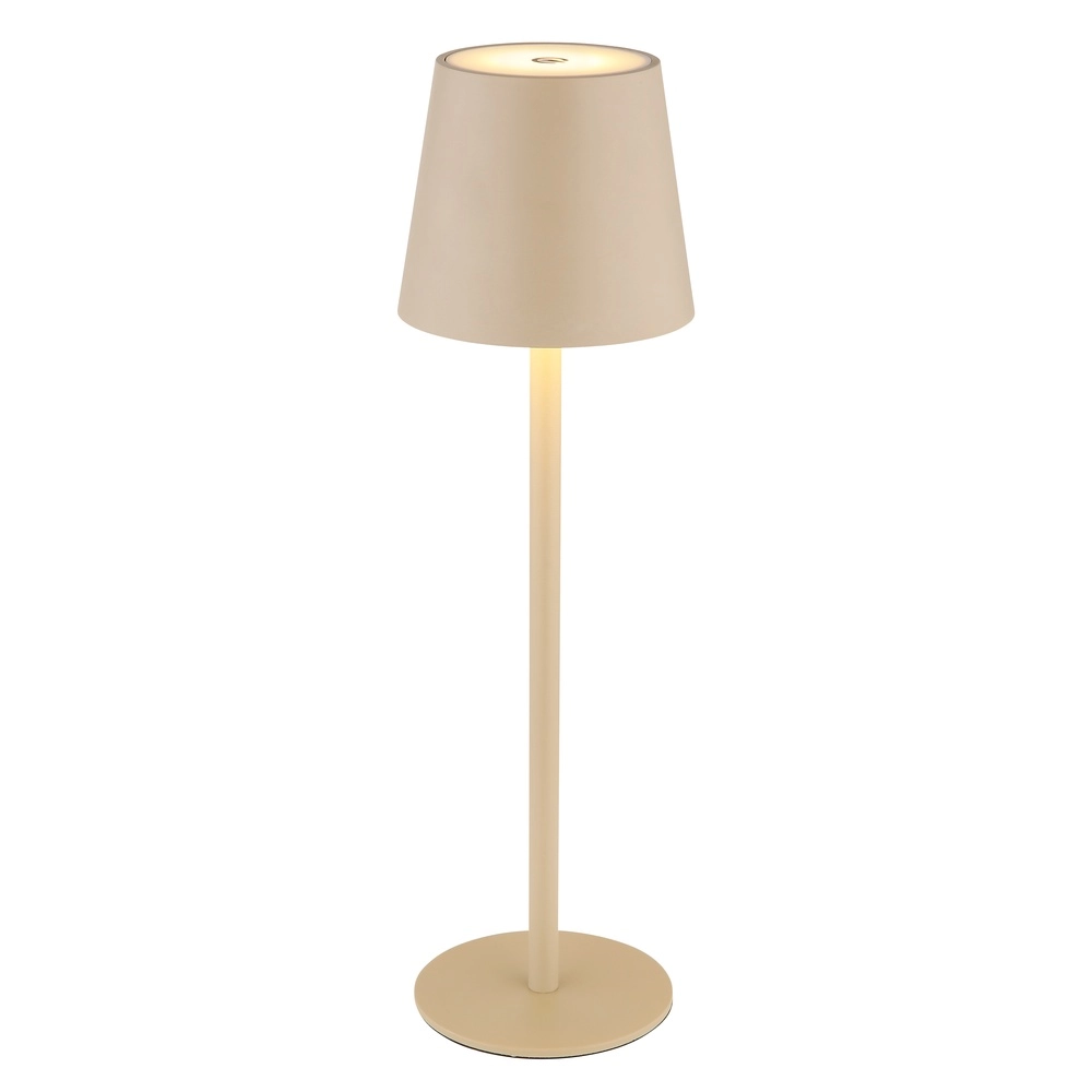 Design-Tischleuchte Vannie Sand Braun Wiederaufladbar Globo 9007371452729